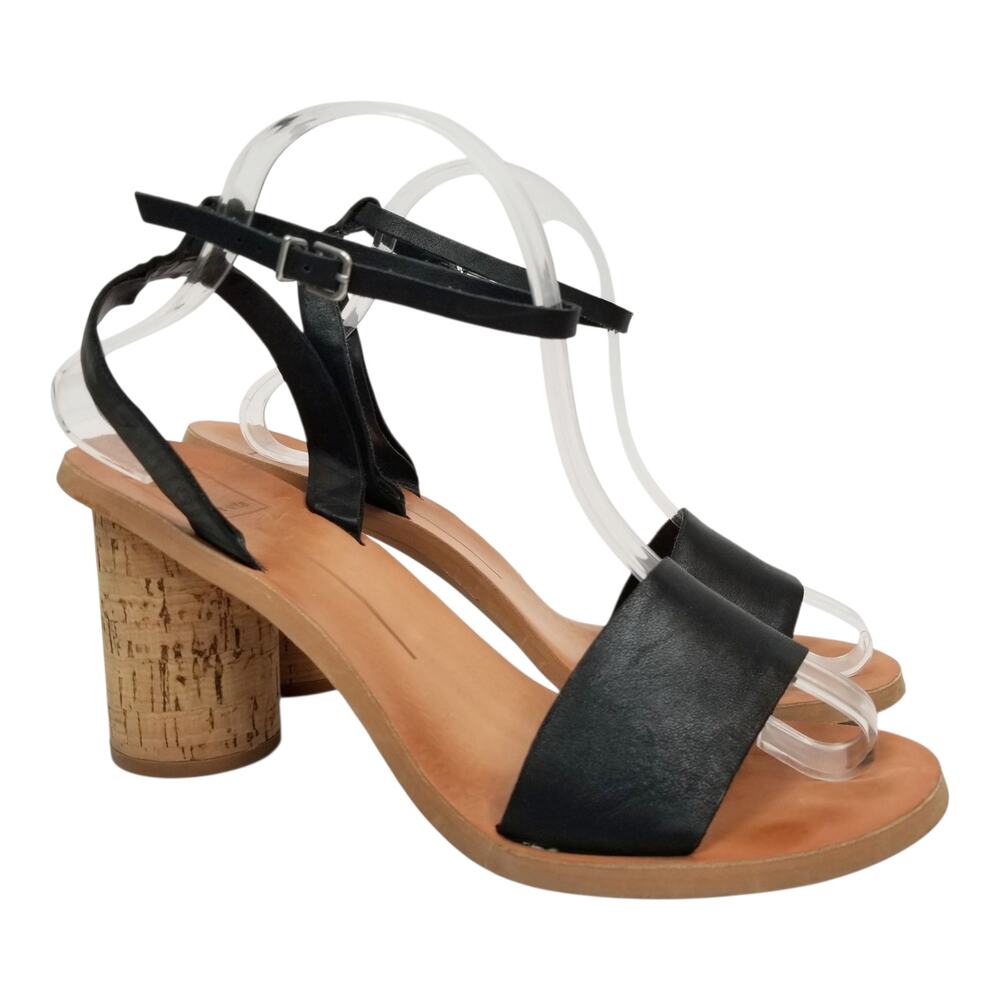 dolce vita Women's Jali Ankle Strap Block Heel Sandals Black Size 9.5 - Picture 2 of 10